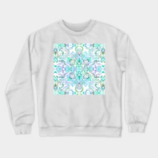 Painted Rainbow Doodles Crewneck Sweatshirt